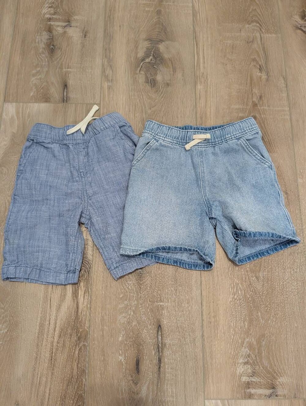 Toddler Boys Shorts 2 Pair Cat & Jack Childrens Place 4/5 5T Linen Denim Pull On